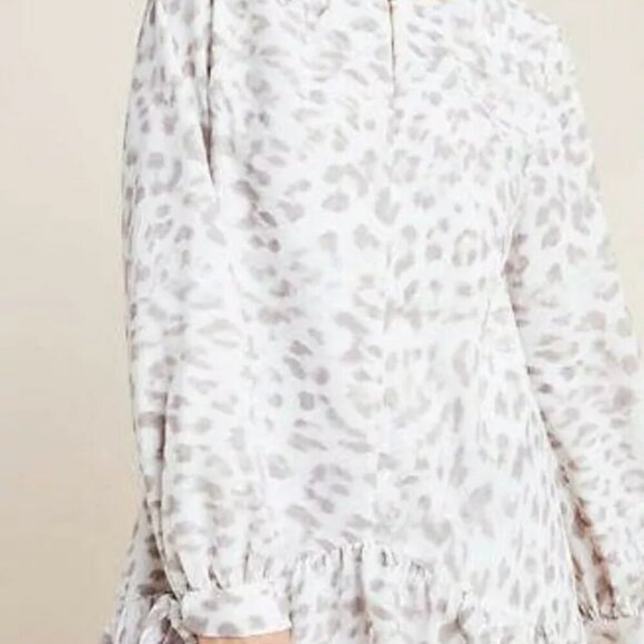 Anthropologie Dress Women's Medium Mare Mare Felix Leopard Animal Print Swing - Picture 8 of 9